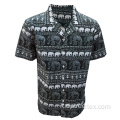 Camicia hawaiane da uomo in cotone stampato personalizzato